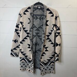 Frye Womens' Southwestern Patterned Jacquard Cardigan Size Small